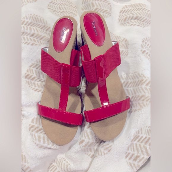 Style&Co. Red Slip On Wedges - Picture 2 of 5